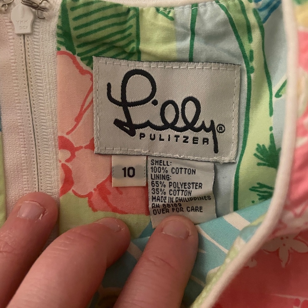 In Great Condition, Lilly Pulitzer Patchwork Shif… - image 3